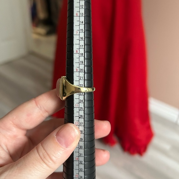 5/$25 Gold and Pink Stone Ring size 9 1/4🌸 - Picture 6 of 6